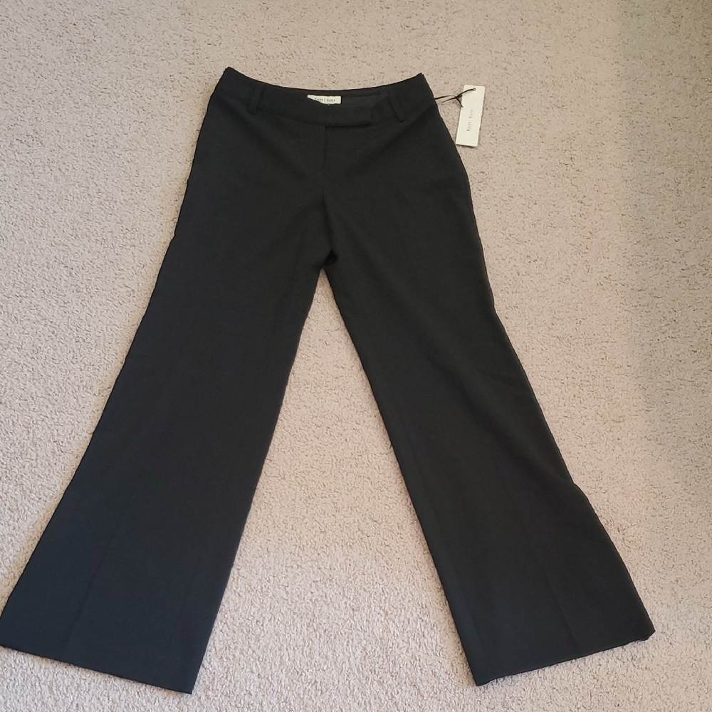 White House Black Market Black Wide-Leg Trousers